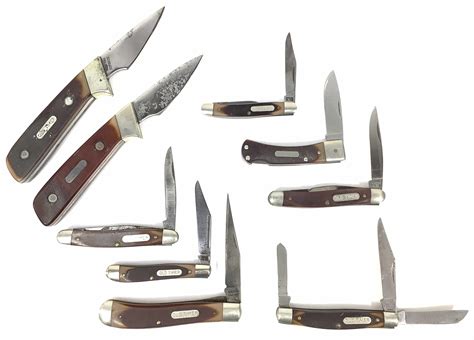 Lot - (9) Vintage Old Timer Folding & Fixed Blade Knives