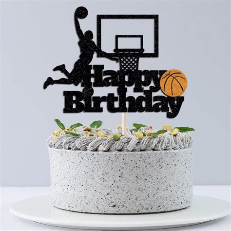 Buy bd1 Basketball Happy Birthday Cake Topper-Basketball Themed ...
