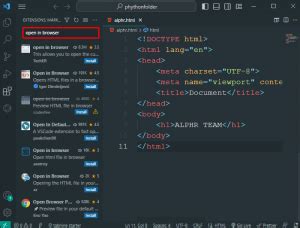Image result for How to Open HTML File in Browser in vs Code