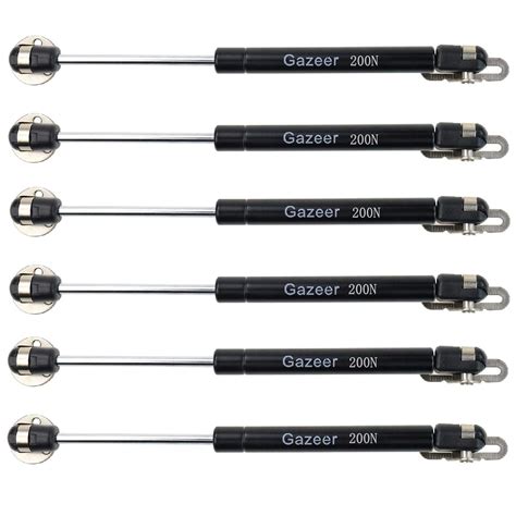 Gazeer 6 Pcs 200N/45lb Gas Strut Lift Support Cabinet Door Lift ...