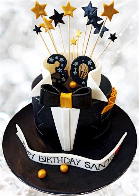 Suit Up Men's 30th Shirt Theme Cake