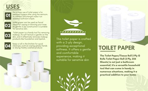 MEHAN'S Toilet Paper/Tissue Roll 2 Ply 12 Rolls Toilet Paper Roll (2 ...