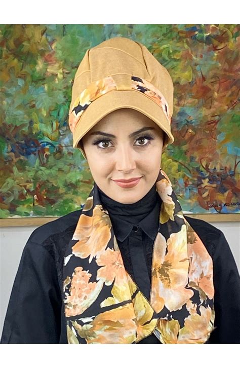 Orange Ready to wear Turban 636EYLL22FLŞP-01 | Sefamerve