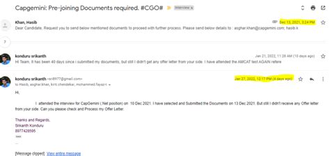 Capgemini — I didn't Get my offer Letter From last 45 days it's ...
