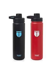 TEGO Stainless-Steel Rapid Water Bottle - Vacuum Sealed Steel with ...