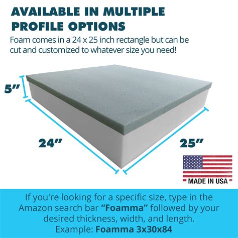 Gel Cushion For Wheelchair Dry Fast Foam For Furniture FOAMMA 5 X 22 ...
