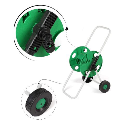 Buy 164-Foot Capacity Garden Water Hose Reel Cart with Wheels, Portable ...