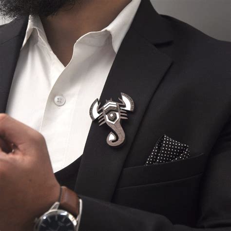 Scorpion Brooch from Mother of Pearl series - Zodiac collection - Twof ...