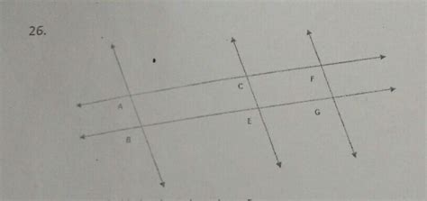 26.Please find below based on above figurea) A pair of intersecting ...