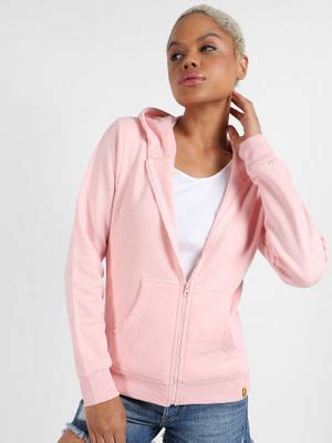 Buy PINACOLADA Womens Zip-Front Hoodie With Ribbed Hem Online