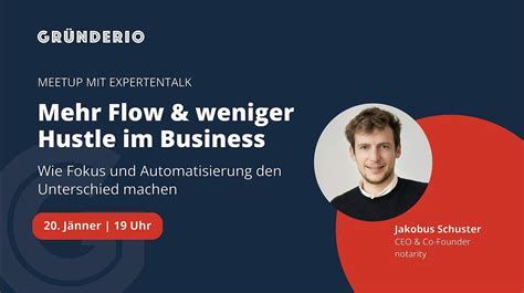 Build & Connect mit Expertentalk "Mehr Flow, weniger Hustle im Business ...