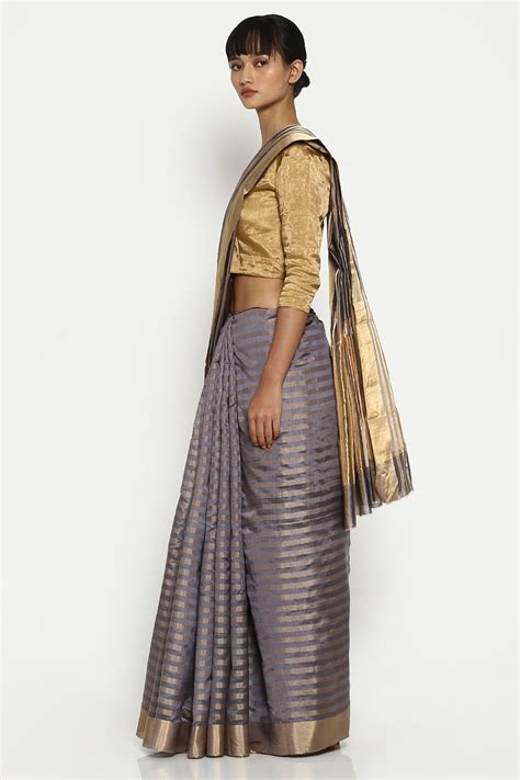 METALLIC SAREES – Via East