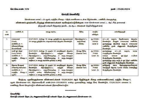 சென்னை புழல் சிறையில் லாரி ஓட்டுநர் பணிக்கு விண்ணப்பிக்கலாம் முழு ...
