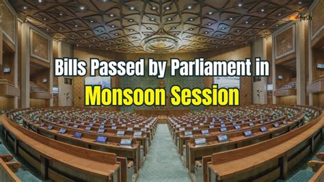 List of Bills Passed by Parliament in Monsoon Session 2025; Check Name ...