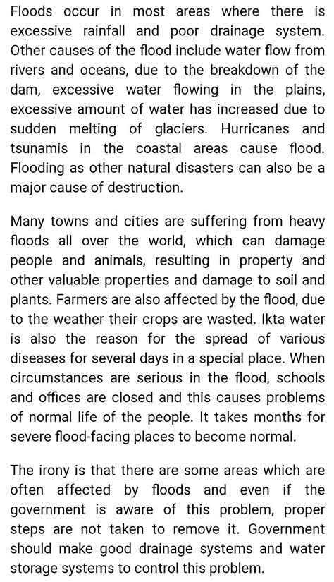 Write a composition on flood in your city - Brainly.in