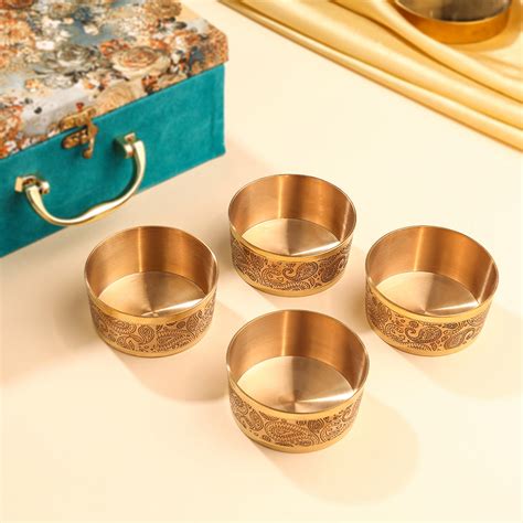 Brass Dry Fruit Bowl Box Hamper – Velan Store
