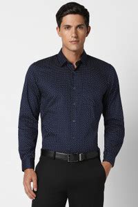 PETER ENGLAND Men Printed Formal Blue Shirt - Buy PETER ENGLAND Men ...