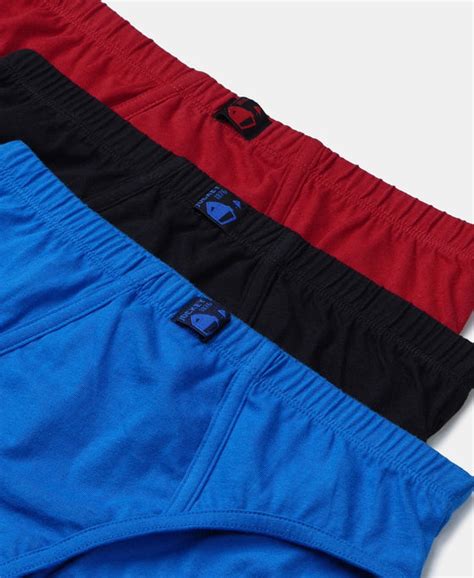 Buy Super Combed Cotton Solid Brief with Ultrasoft Waistband - Rich ...