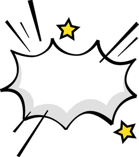 Pow cartoon comic bubble | Premium Vector