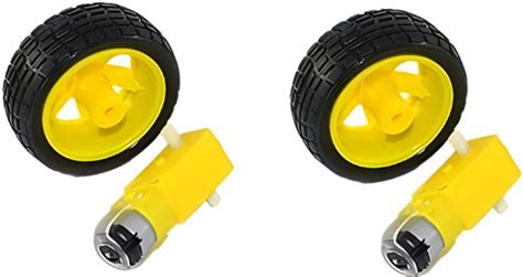 R&D Dual Shaft Bo Motor with Wheel Set of 2 Automotive Electronic Hobby ...