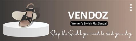 Vendoz Women Stylish Black Flat Sandals : Amazon.in: Fashion