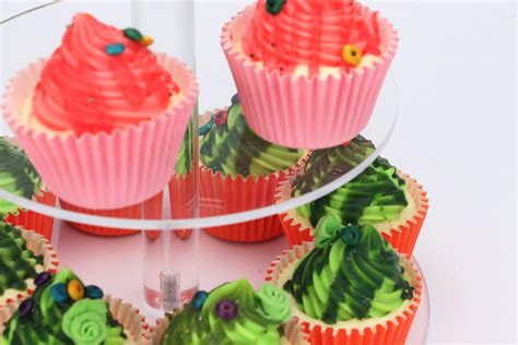 Buy Acrylic Cupcake Stand, Clear Dessert Display Hoder Stand with Base ...