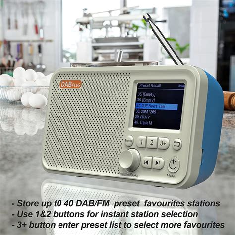 POHOVE All In One Digital Internet Radio with DAB Portable DAB/DAB+/FM ...
