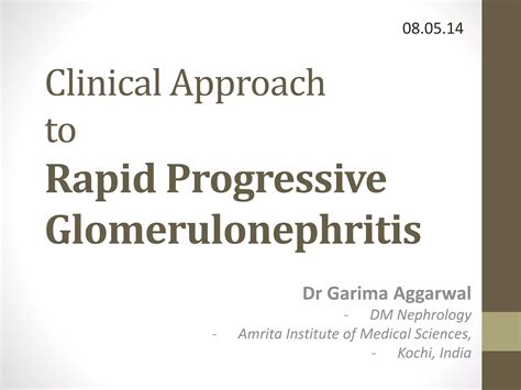 Approach to Rapidly Progressive Glomerulonephritis RPGN | PPTX