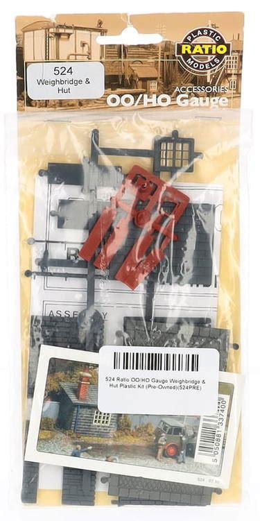 524 Ratio OO/HO Gauge Weighbridge & Hut Plastic Kit (Pre-Owned)