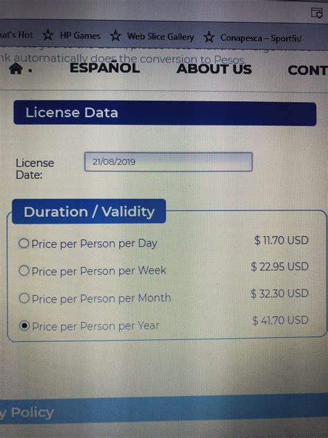 Mexican fishing license | Bloodydecks