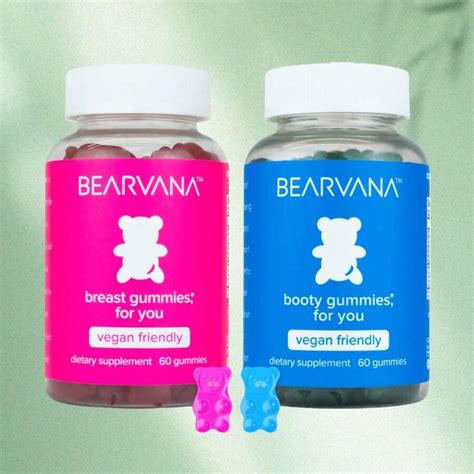 "BEARVANA Berry Bliss Duo Pack Women's Herbal Multivitamin Gummies ...
