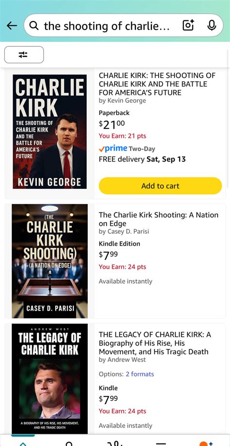 Already On Amazon: Books About The Charlie Kirk Shooting