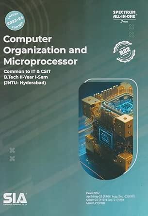 Buy Computer Organization and Microprocessor B.Tech II-Year I-Sem Jntu ...