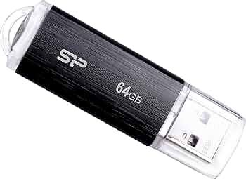 SP Silicon Power 64Gb Usb 3.0 Pen Drive With Black Hairline Finish And ...