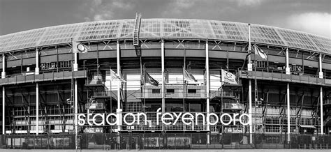 Feijenoord stadium ' de Kuip ' black and white by Midi010 Fotografie on ...