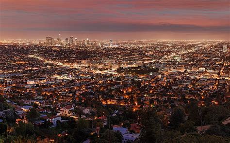 los angeles, night, view from above Wallpaper, HD City 4K Wallpapers ...