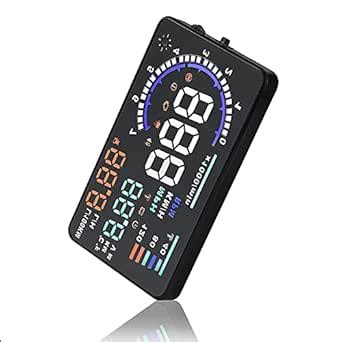 POMK Head Up Display Speedometer, 5.5'' Reflective Screen, Speed Alarm ...