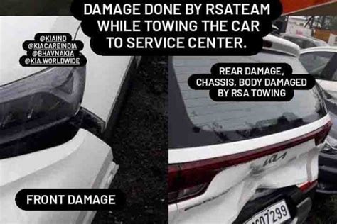 Kia Sonet Owner Asks Who Is Responsible For Damages Caused By RSA ...