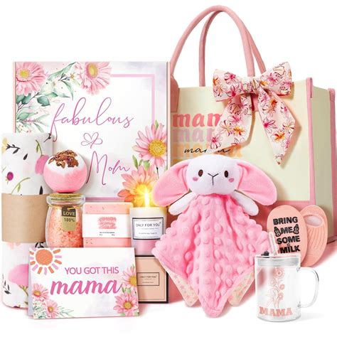 Amazon.com : New Mom Gifts & Baby Girl Gift Set for Newborn,12PCS Baby ...