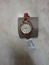 Buy Fossil Georgia Analog Peach Dial Women's Watch - ES2830 at Amazon.in