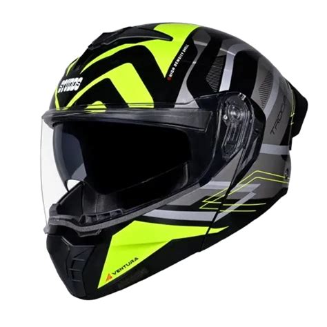 STUDDS Trooper D3 Black N5 Flip Up Helmet – Sparkly Helmets