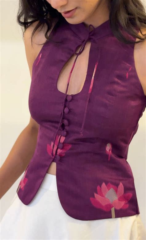 Viola Lotus Halter Top - Mogra Designs