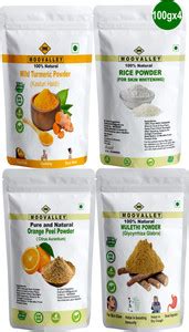 Moovalley Wild Turmeric Powder Kasturi haldi Rice Orange and Mulethi ...