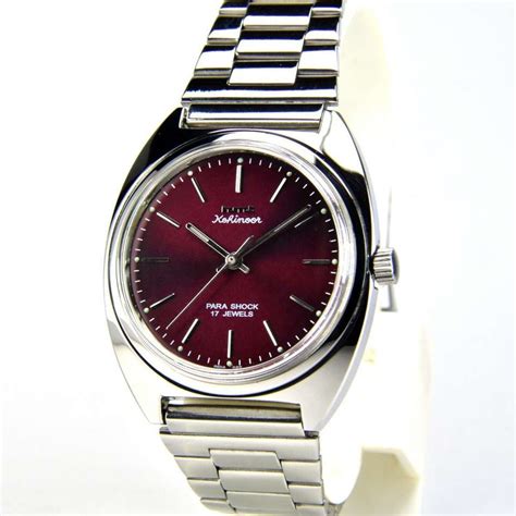 Sir G Sir G HMT Kohinoor Maroon 17 Jewels Hand Winding Men'S Wrist ...