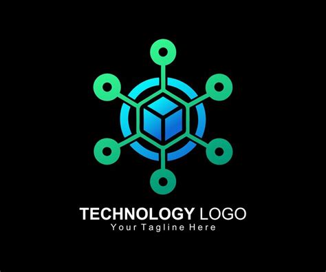Gradient technology logo template | Premium Vector