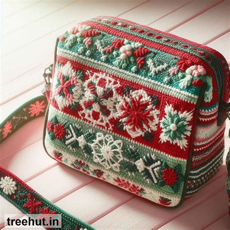 Christmas Crochet Crossbody Bag Ideas patterns and how to make them ...