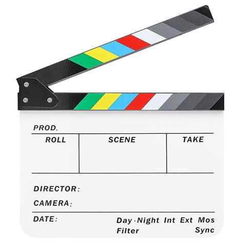 Buy ZIBUYU® Movie Clap Board Stage Prop Acrylic Studio Camera ...