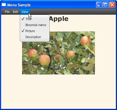 Image result for JavaFX Menu