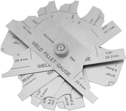 STAR TOOLLS Fillet Weld Gauge Set Stainless Steel Welding Inspection ...