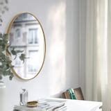 LINDBYN mirror, gold-colour, 50 cm (195/8") - IKEA